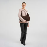 DEPECHE Bilbao suede shoulder bag Shoulderbag / Handbag 008 Chocolate