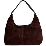 DEPECHE Bilbao suede shoulder bag Shoulderbag / Handbag 008 Chocolate