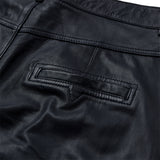 Depeche leather wear Boa HW Wide Leather Pants Pants 031 Ocean