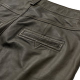 Depeche leather wear Boa HW Wide Leather Pants Pants 054 Khaki