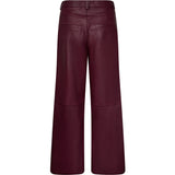 Depeche leather wear Boa leather pants - Wide leg (HW) Pants 279 Burgundy