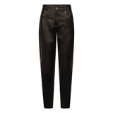 Depeche leather wear Boa skinny leg leather pants Pants 008 Chocolate