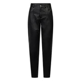 Depeche leather wear Boa skinny leg leather pants Pants 099 Black