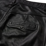Depeche leather wear Boa skinny leg leather pants Pants 099 Black