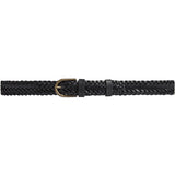 DEPECHE Braided belt Belt 154 Black/Brass