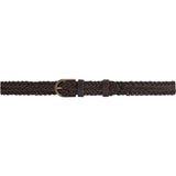 DEPECHE Braided belt Belt 211 Chocolate/Brass
