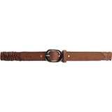 DEPECHE Braided belt Belt 014 Cognac
