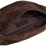 DEPECHE Beautiful suede bumbag Bumbag 008 Chocolate