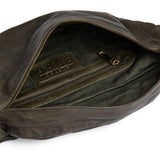 DEPECHE Bumbag in a buttery soft leather quality Bumbag 049 Army Green