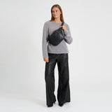 DEPECHE Bumbag in a buttery soft leather quality Bumbag 099 Black