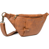 DEPECHE Bumbag in soft leather quality Bumbag 014 Cognac