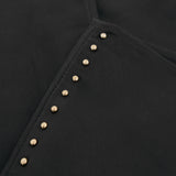 Depeche leather wear Caisey leather leggings with rivets Pants 097 Gold