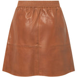 Depeche leather wear Camilla short leather skirt Skirts 005 Vintage cognac