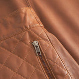 Depeche leather wear Camilla short leather skirt Skirts 005 Vintage cognac