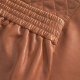 Depeche leather wear Camilla short leather skirt Skirts 005 Vintage cognac