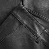 Depeche leather wear Caroline RW chino stretch leather pant Pants 099 Black (Nero)