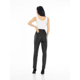 Depeche leather wear Carrie RW loose fitting leather pant Pants 099 Black (Nero)