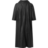 Depeche leather wear Casual and cool leather dress in a soft quality Dresses 099 Black (Nero)