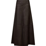 Depeche leather wear Clara maxi leather skirt Skirt 015 Brown
