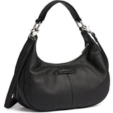 DEPECHE Classic calf leather shoulder bag Shoulderbag / Handbag 099 Black