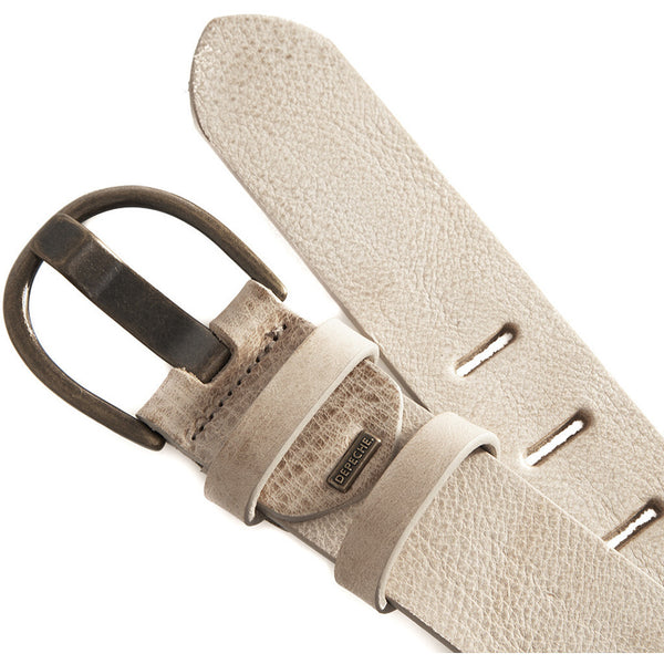 DEPECHE Classic jeans belt in delicious leather quality Belts 011 Sand