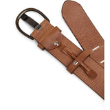 DEPECHE Classic jeans belt in delicious leather quality Belts 012 Nature