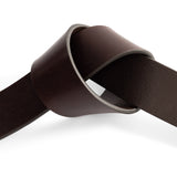 DEPECHE Classic jeans belt in delicious leather quality Belts 161 Dark brown