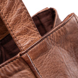 DEPECHE Classic leather shopper bag in timeless design Shopper 133 Brandy
