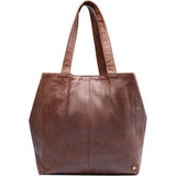 DEPECHE Classic leather shopper bag in timeless design Shopper 133 Brandy