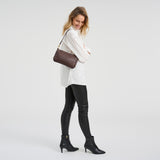 DEPECHE Classic leather shoulderbag Shoulderbag / Handbag 106 Coffee