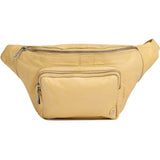 DEPECHE Classic must-have leather bumbag Bumbag 060 Yellow