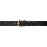 DEPECHE Classy belt in soft leather Belts 099 Black (Nero)