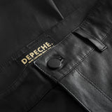 Depeche leather wear Cleo MW Flare Leather Pants Pants 099 Black