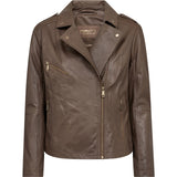 Depeche leather wear Cool Noora biker leather jacket Jackets 168 Latte