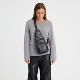 DEPECHE Cool unique bumbag in soft leather Bumbag 099 Black