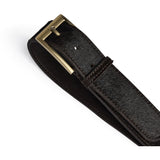 DEPECHE Cow belt Belts 161 Dark brown