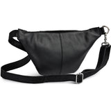 DEPECHE Hair-on leather bumbag Bumbag 095 Jet Black