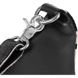 DEPECHE Hair-on leather bumbag Bumbag 099 Black (Nero)
