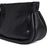 DEPECHE Cow leather crossover bag with tube details Cross over 099 Black