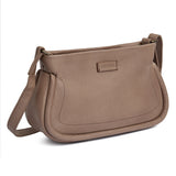 DEPECHE Cow leather crossover bag with tube details Cross over 224 Taupe