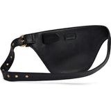 DEPECHE Cow leather saddle-style bumbag Bumbag 099 Black