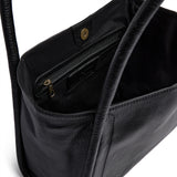 DEPECHE Cow leather shoulder bag with tube straps Shoulderbag / Handbag 099 Black