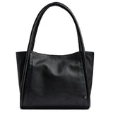 DEPECHE Cow leather shoulder bag with tube straps Shoulderbag / Handbag 099 Black