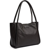 DEPECHE Cow leather shoulder bag with tube straps Shoulderbag / Handbag 161 Dark brown