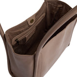 DEPECHE Cow leather shoulder bag with tube straps Shoulderbag / Handbag 224 Taupe