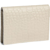 DEPECHE Croco embossed leather card holder Purse / Credit card holder 325 Sand Croco