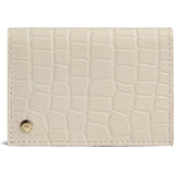 DEPECHE Croco embossed leather card holder Purse / Credit card holder 325 Sand Croco