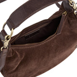 DEPECHE Suede crossbody bag Cross over 008 Chocolate
