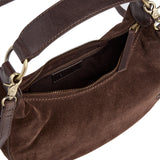 DEPECHE Suede crossbody bag Crossover 008 Chocolate