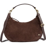 DEPECHE Suede crossbody bag Cross over 008 Chocolate